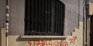 ‘Spara a Giorgia’, scritta contro Meloni siglata Br su sede Lega di Busto Arsizio