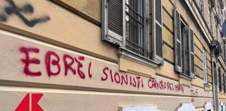 “Ebrei sionisti cancro del mondo”, la scritta choc sul Lungotevere
