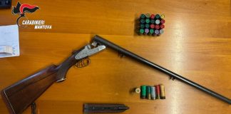 Sermide e Felonica, sequestrata doppietta e cartucce: denunciato 62enne