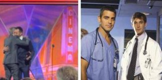Golden Globe, The Pitt tra i vincitori. L’abbraccio di Noah Wyle con il collega di ER George Clooney