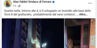 Ferrara, incendio al grattacielo: evacuate circa 200 persone