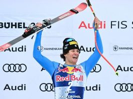 Capolavoro Franzoni, trionfa nella discesa libera di Kitzbuehel