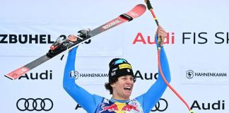 Capolavoro Franzoni, trionfa nella discesa libera di Kitzbuehel