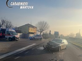 Pauroso frontale a Castel d’Ario: un 35enne e un 59enne finiscono all’ospedale