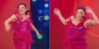 Bella Ma’, Pamela Petrarolo entra in studio e cade