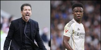 Real-Atletico, ‘faccia a faccia’ Simeone-Vinicius: “Florentino Perez ti caccerà”