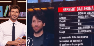 Affari Tuoi, ‘scomparso’ Herbert Ballerina: l’annuncio di Stefano De Martino