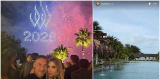 Totti e Noemi Bocchi, capodanno a Dubai. Poi mare (e padel) in Malesia