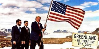 Trump e il post con l’Ai: in Groenlandia con Rubio, Vance e la bandiera Usa