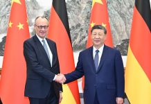 Il leader cinese Xi Jinping incontra a Pechino il cancelliere tedesco Merz