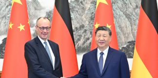 Il leader cinese Xi Jinping incontra a Pechino il cancelliere tedesco Merz