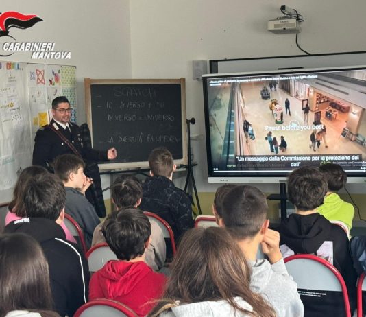 Volta Mantovana, carabinieri docenti per un giorno sul tema della legalità