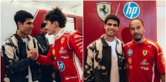 Alcaraz passione Formula 1, abbracci e sorrisi con Leclerc e Hamilton