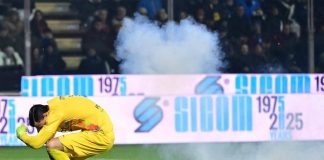 Petardo colpisce Audero, paura in Cremonese-Inter: cos’è successo