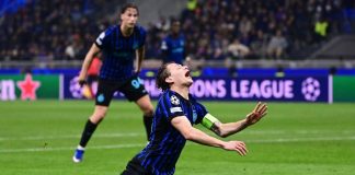 Barella cade in area in Inter-Bodo, social scatenati: “È come Bastoni, hanno vizietto tuffo”