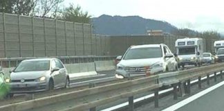 Pegognaga, incidente in autostrada A22: traffico in tilt e due persone ferite