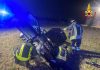 Pauroso incidente a Bondeno: auto esce di strada e si ribalta