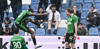 Impresa Sassuolo, resta in dieci ma batte 2-1 l’Atalanta