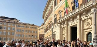 Il Consiglio comunale dei ragazzi di Poggio Rusco in visita al Parlamento a Roma