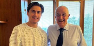 Roma, Dybala operato al ginocchio: fuori per 5 settimane