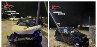 Pauroso scontro frontale tra due auto a Marcaria, ferito 27enne: ricoverato al Poma