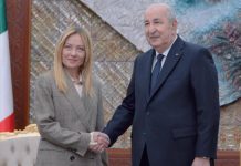 Italia-Algeria, Meloni: “Rafforziamo flusso fornitura gas”