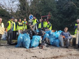 Frassino, 600kg di rifiuti rimossi da Strada Cipata nell’iniziativa degli Amici di Attila