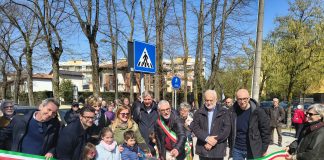 Inaugurato il nuovo viale Asiago. Palazzi annuncia più telecamere e presidi di Polizia Locale