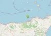 Scossa di terremoto di magnitudo 3.3 in mare al largo costa messinese