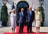 Re Carlo e Camilla ricevuti alla Casa Bianca da Trump e Melania