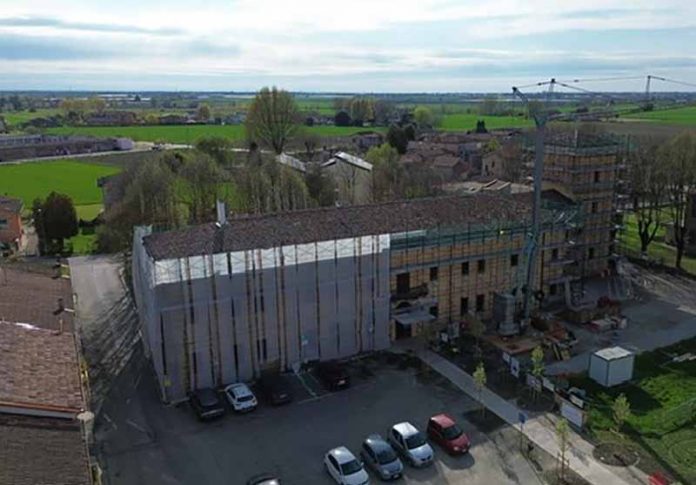 Felonica Museo Seconda Guerra Mondiale dall'alto lavori