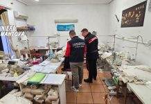 Curtatone, laboratorio tessile irregolare: multa da 10mila euro, titolare denunciata