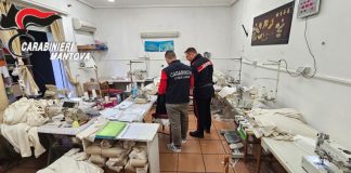 Curtatone, laboratorio tessile irregolare: multa da 10mila euro, titolare denunciata
