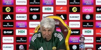 Gasperini: “Sorpreso da Ranieri”. Poi ricorda gli anni all’Atalanta, si commuove e lascia conferenza stampa