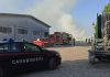 Sarginesco: incendio nell’azienda agricola, a fuoco stalla e rotoballe