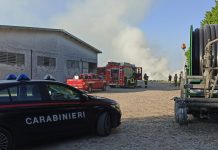 Sarginesco: incendio nell’azienda agricola, a fuoco stalla e rotoballe