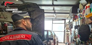 Officina meccanica abusiva a San Giorgio Bigarello, i Carabinieri denunciano un 64enne