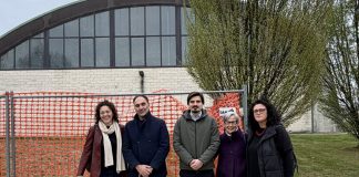Ampliamento palestra di Levata: sopralluogo e consegna del cantiere. I lavori partiranno a maggio