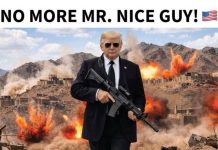 Trump, fucile in mano e messaggio all’Iran: “Il Bravo ragazzo non c’è più”