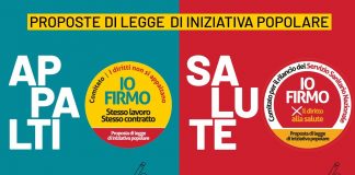 Sanità e appalti, la Cgil chiede una firma per il cambiamento