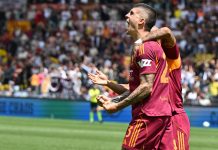 La Roma vince il derby e sale al quarto posto, Mancini stende la Lazio