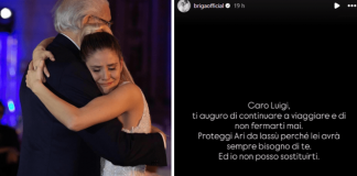 Briga, il messaggio d’addio per il suocero George Eastman: “Proteggi Arianna da lassù”