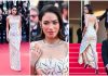 Cannes, Elodie sul tappeto rosso con un look da diva d’altri tempi