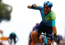 Giro d’Italia, Davide Ballerini vince in volata la sesta tappa. Eulalio sempre in rosa