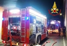 Garage in fiamme a Bozzolo: una persona è rimasta intossicata