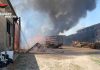 Incendio in cascina agricola disabitata a Redondesco. Controlli qualità aria