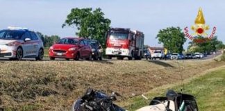 Bagnolo, motocicletta esce di strada: feriti un uomo e una donna