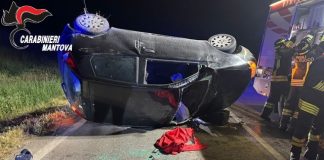 Sustinente, violento frontale nella notte sull’Ostigliese, 59enne in ospedale