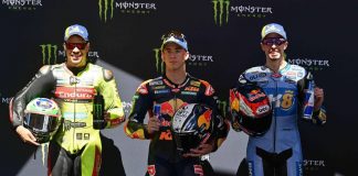 Motogp, Alex Marquez vince gara sprint a Barcellona. Sul podio Acosta e Di Giannantonio