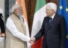Mattarella incontra Modi: “Intensificare al massimo la nostra collaborazione”